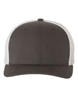 Flexfit 6511 Adult 6-Panel Trucker Hat #color_CHARCOAL/ WHITE