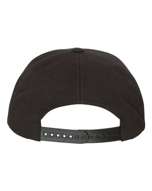 Yupoong Y6502 Adult Unstructured 5-Panel Snapback Cap #color_BLACK