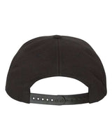 Yupoong Y6502 Adult Unstructured 5-Panel Snapback Cap #color_BLACK