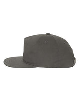 Yupoong Y6502 Adult Unstructured 5-Panel Snapback Cap #color_CHARCOAL