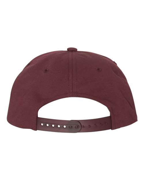 Yupoong Y6502 Adult Unstructured 5-Panel Snapback Cap #color_MAROON