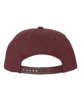 Yupoong Y6502 Adult Unstructured 5-Panel Snapback Cap #color_MAROON