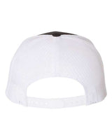 Yupoong 6506 Adult 5-Panel Retro Trucker Hat #color_BLACK/ WHITE