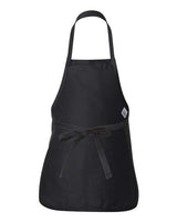 Q-Tees Q4250 Full-Length Apron with Pouch Pocket #color_Black