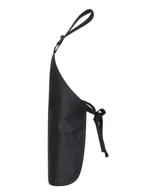 Q-Tees Q4250 Full-Length Apron with Pouch Pocket #color_Black