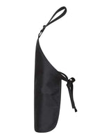 Q-Tees Q4250 Full-Length Apron with Pouch Pocket #color_Black