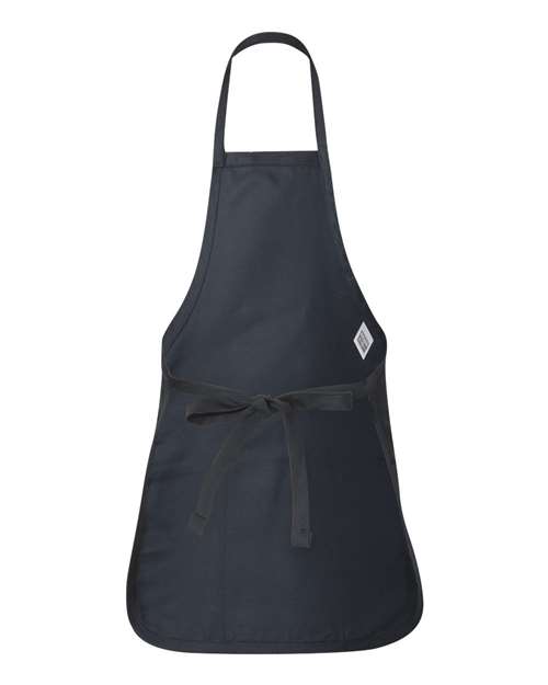 Q-Tees Q4250 Full-Length Apron with Pouch Pocket #color_Navy