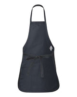 Q-Tees Q4250 Full-Length Apron with Pouch Pocket #color_Navy