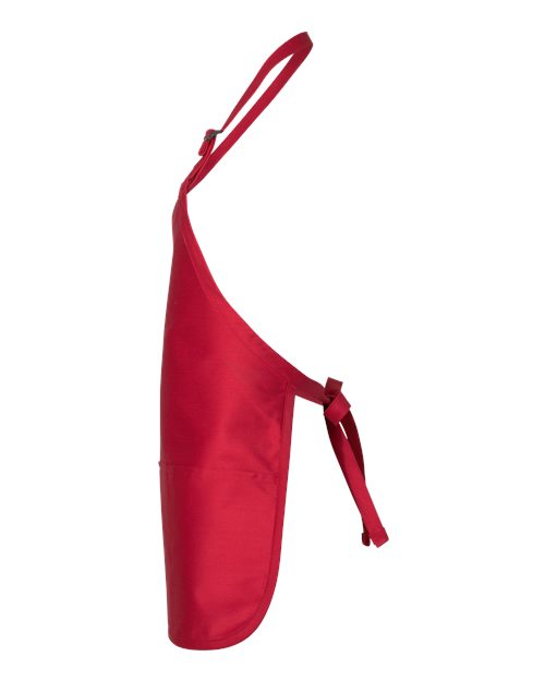 Q-Tees Q4250 Full-Length Apron with Pouch Pocket #color_Red