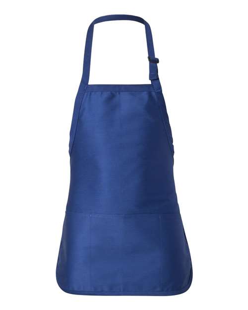 Q-Tees Q4250 Full-Length Apron with Pouch Pocket #color_Royal