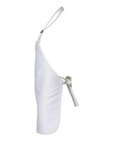 Q-Tees Q4250 Full-Length Apron with Pouch Pocket #color_White