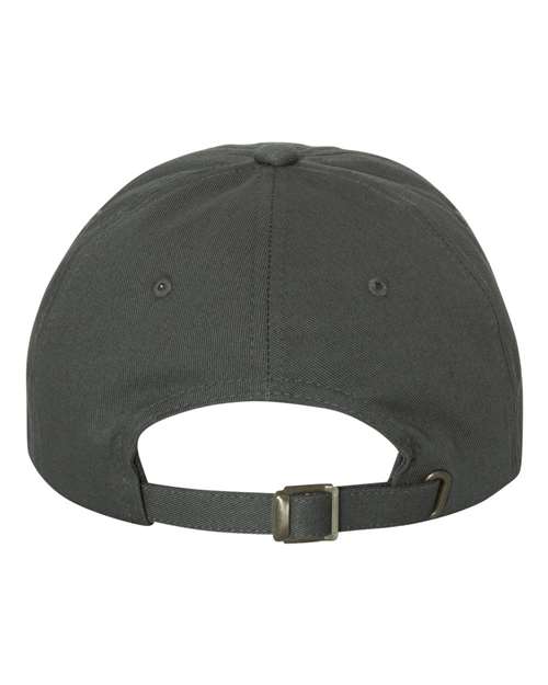 Yupoong 6245CM Adult Low-Profile Cotton Twill Dad Cap #color_DARK GREY