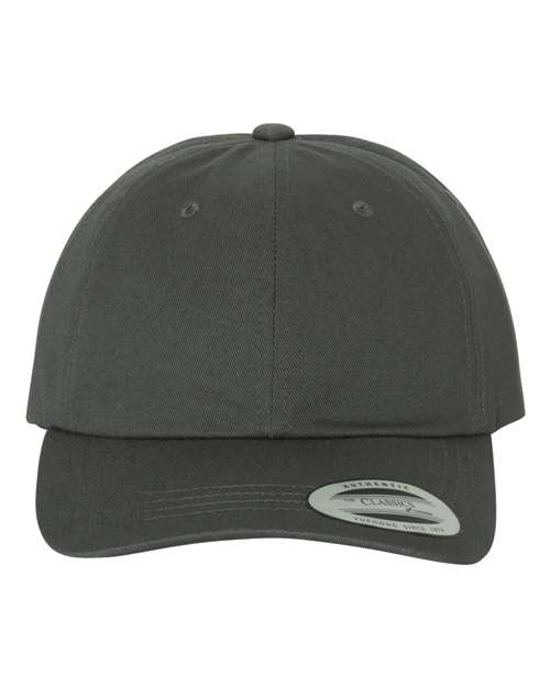 Yupoong 6245CM Adult Low-Profile Cotton Twill Dad Cap #color_DARK GREY