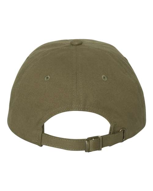 Yupoong 6245PT Adult Peached Cotton Twill Dad Cap #color_LIGHT LODEN