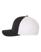 Flexfit 6533 Adult Ultrafibre and Airmesh Cap #color_BLACK/ WHITE