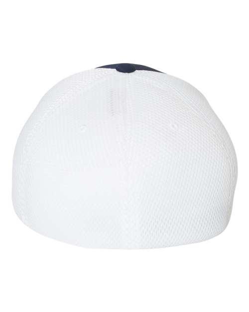 Flexfit 6533 Adult Ultrafibre and Airmesh Cap #color_NAVY/ WHITE