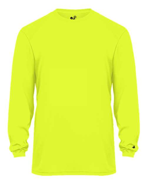 Badger 4004 Ultimate SoftLock Long Sleeve T-Shirt #color_Safety Yellow