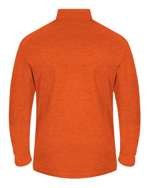 Badger 4172 Tonal Blend Quarter-Zip Pullover #color_Burnt Orange Tonal Blend