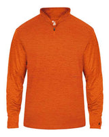 Badger 4172 Tonal Blend Quarter-Zip Pullover #color_Burnt Orange Tonal Blend