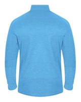 Badger 4172 Tonal Blend Quarter-Zip Pullover #color_Columbia Blue Tonal Blend