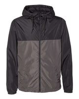 Independent Trading Co. EXP54LWZ Lightweight Windbreaker Full-Zip Jacket #color_Black/ Graphite