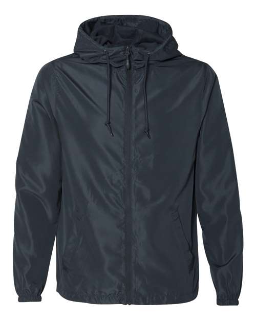 Independent Trading Co. EXP54LWZ Lightweight Windbreaker Full-Zip Jacket #color_Classic Navy