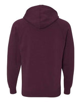 Independent Trading Co. PRM33SBP Special Blend Raglan Hooded Sweatshirt #color_Maroon