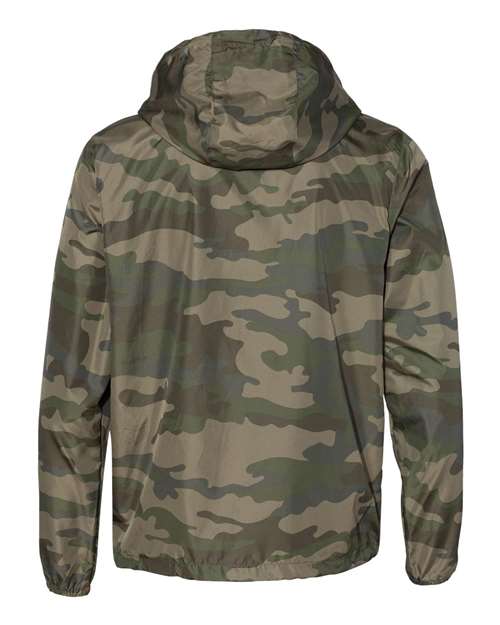 Independent Trading Co. EXP54LWZ Lightweight Windbreaker Full-Zip Jacket #color_Forest Camo