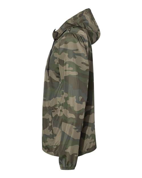 Independent Trading Co. EXP54LWZ Lightweight Windbreaker Full-Zip Jacket #color_Forest Camo