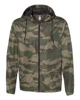 Independent Trading Co. EXP54LWZ Lightweight Windbreaker Full-Zip Jacket #color_Forest Camo