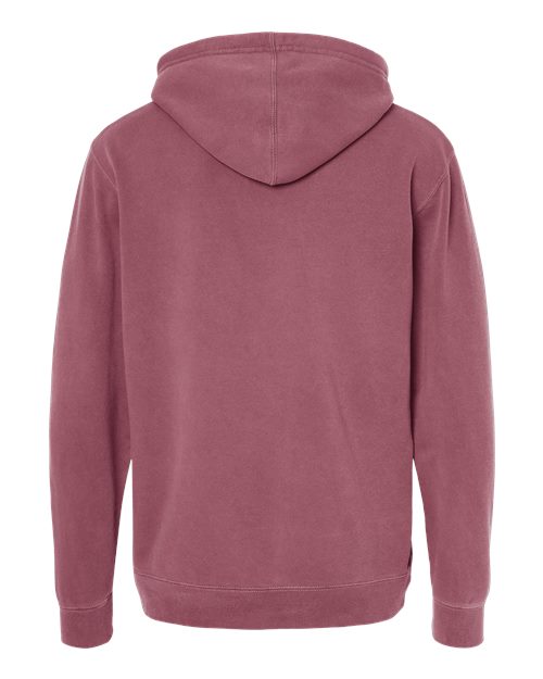 Independent Trading Co. PRM4500 Midweight Pigment-Dyed Hooded Sweatshirt #color_Pigment Maroon