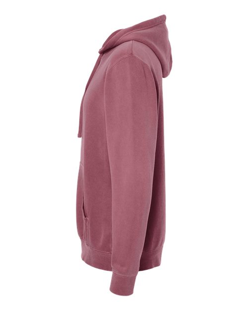 Independent Trading Co. PRM4500 Midweight Pigment-Dyed Hooded Sweatshirt #color_Pigment Maroon