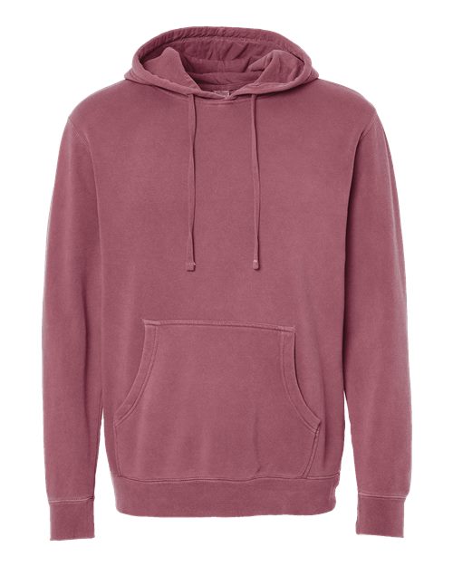 Independent Trading Co. PRM4500 Midweight Pigment-Dyed Hooded Sweatshirt #color_Pigment Maroon
