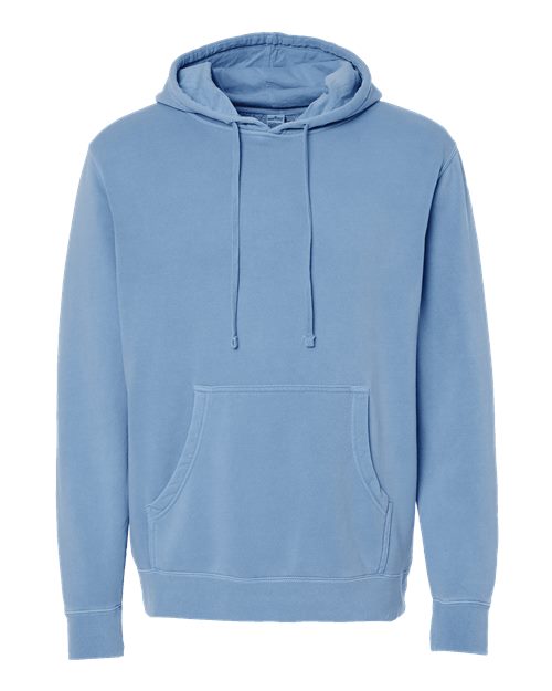 Independent Trading Co. PRM4500 Midweight Pigment-Dyed Hooded Sweatshirt #color_Pigment Light Blue