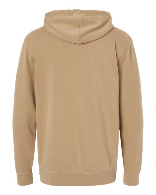 Independent Trading Co. PRM4500 Midweight Pigment-Dyed Hooded Sweatshirt #color_Pigment Sandstone