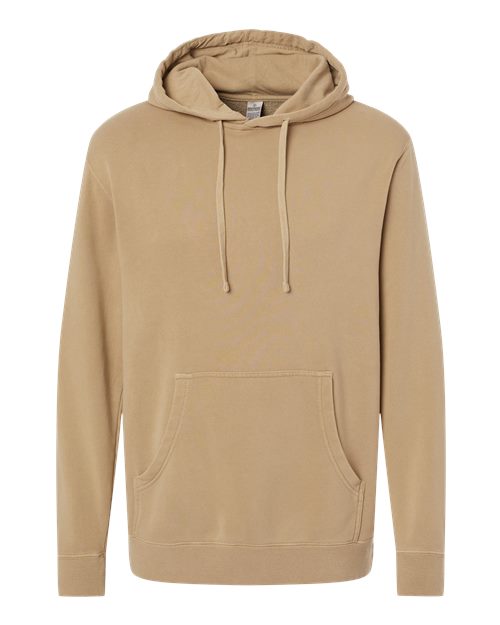 Independent Trading Co. PRM4500 Midweight Pigment-Dyed Hooded Sweatshirt #color_Pigment Sandstone