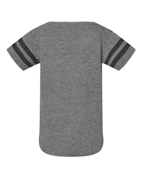 Rabbit Skins 4437 Infant Football Bodysuit #color_GRAN HTH/ VN SMK