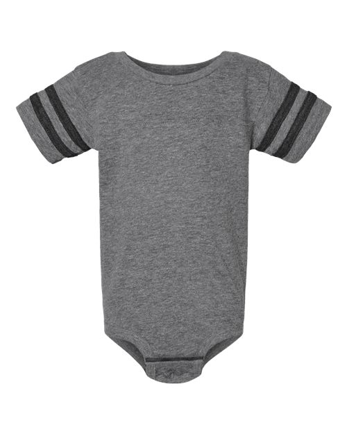 Rabbit Skins 4437 Infant Football Bodysuit #color_GRAN HTH/ VN SMK