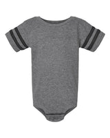 Rabbit Skins 4437 Infant Football Bodysuit #color_GRAN HTH/ VN SMK