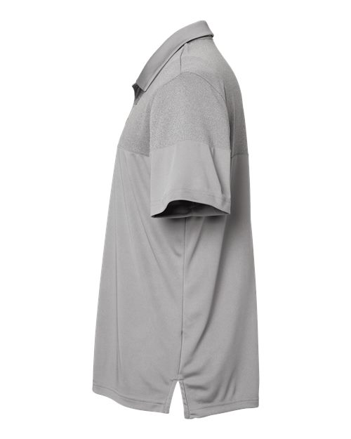Adidas A213 Heathered 3-Stripes Colorblocked Polo #color_Grey Three