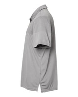 Adidas A213 Heathered 3-Stripes Colorblocked Polo #color_Grey Three