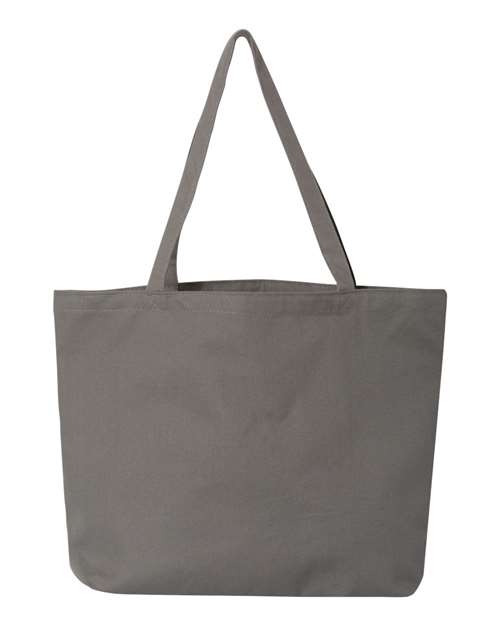 Liberty Bags LB8507 Seaside Cotton 12 oz. Pigment-Dyed Large Tote #color_GREY