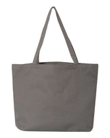Liberty Bags LB8507 Seaside Cotton 12 oz. Pigment-Dyed Large Tote #color_GREY