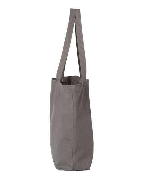 Liberty Bags LB8507 Seaside Cotton 12 oz. Pigment-Dyed Large Tote #color_GREY
