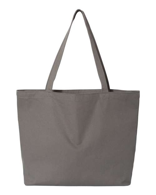 Liberty Bags LB8507 Seaside Cotton 12 oz. Pigment-Dyed Large Tote #color_GREY