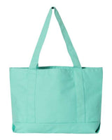 Liberty Bags 8870 Seaside Cotton Canvas 12 oz. Pigment-Dyed Boat Tote #color_SEA GLASS GREEN