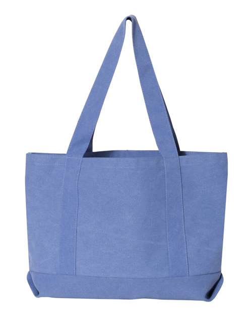 Liberty Bags 8870 Seaside Cotton Canvas 12 oz. Pigment-Dyed Boat Tote #color_PERIWINKLE BLUE