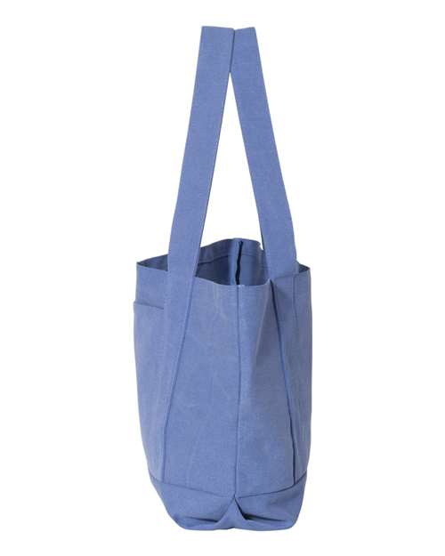 Liberty Bags 8870 Seaside Cotton Canvas 12 oz. Pigment-Dyed Boat Tote #color_PERIWINKLE BLUE