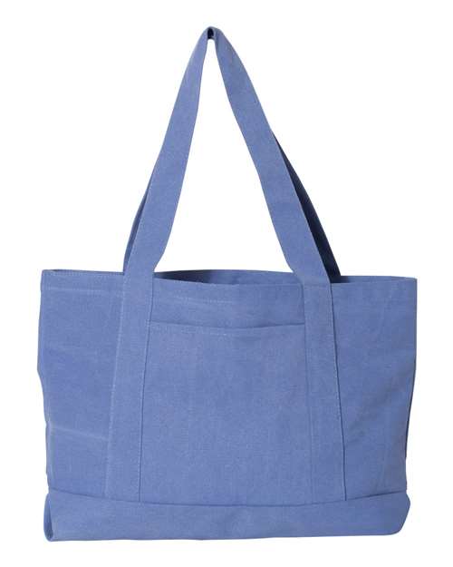 Liberty Bags 8870 Seaside Cotton Canvas 12 oz. Pigment-Dyed Boat Tote #color_PERIWINKLE BLUE