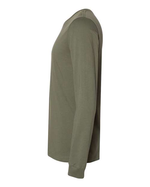 Bella + Canvas 3501 Unisex Jersey Long-Sleeve T-Shirt #color_MILITARY GREEN